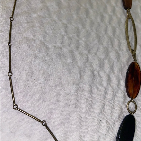 Necklace-Xtra long earthtone necklace - Picture 8 of 12